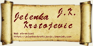 Jelenka Krstojević vizit kartica